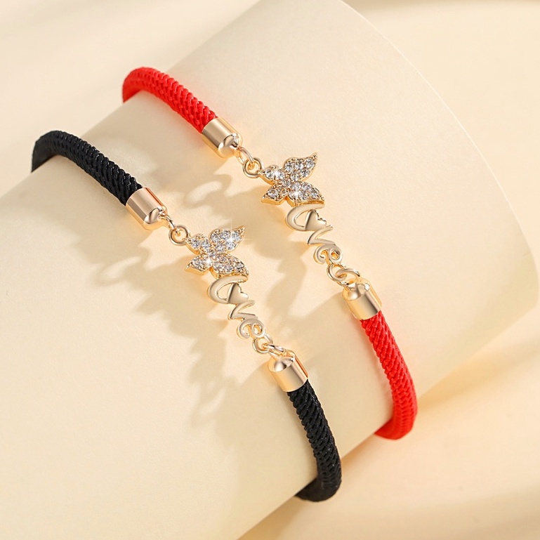 Y666【Barang spot】Gelang Couple model korea Desain Gelang Tali Braided Bracelet/Friendship Rope