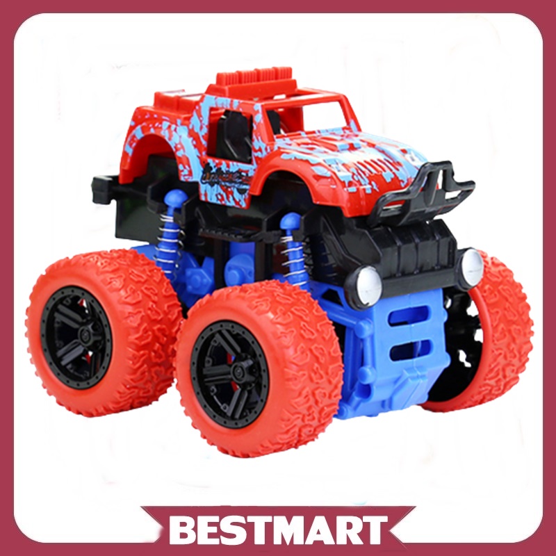 Mainan Mobil Monster Truck Monster Zap dan Mainan Anak Bayi Tekan Mainan Bentuk Bebek Sepeda Motor