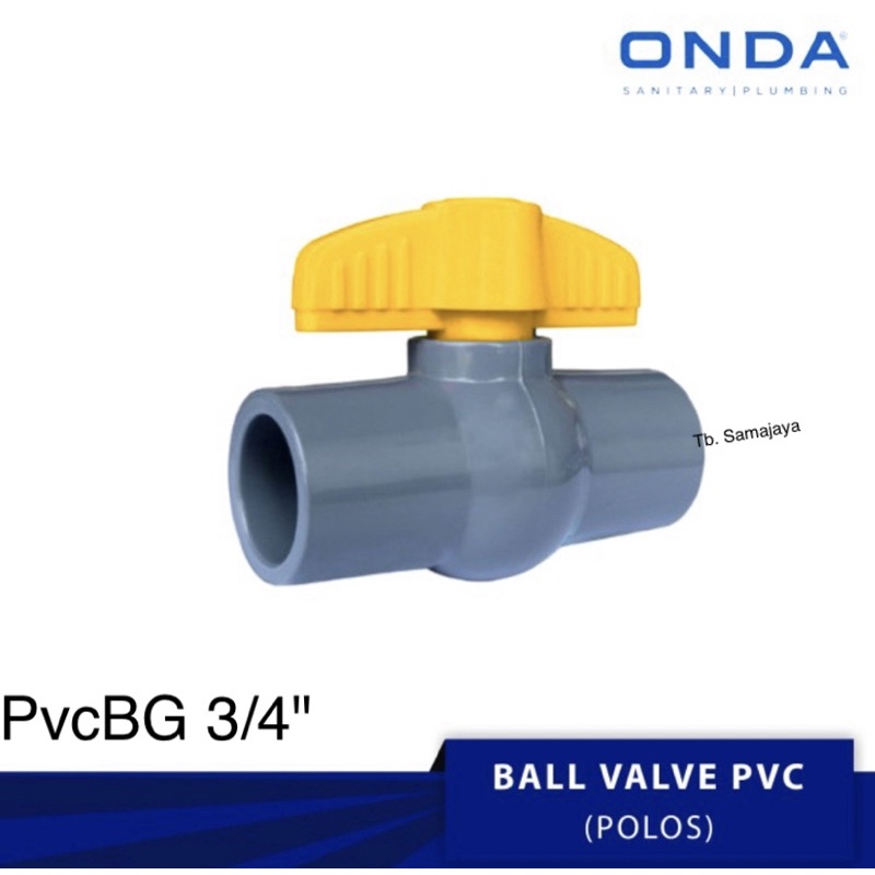 BALLVALVE PVC ONDA 3/4” PVBG. Stopkran pvc ONDA . ballvalve plastik