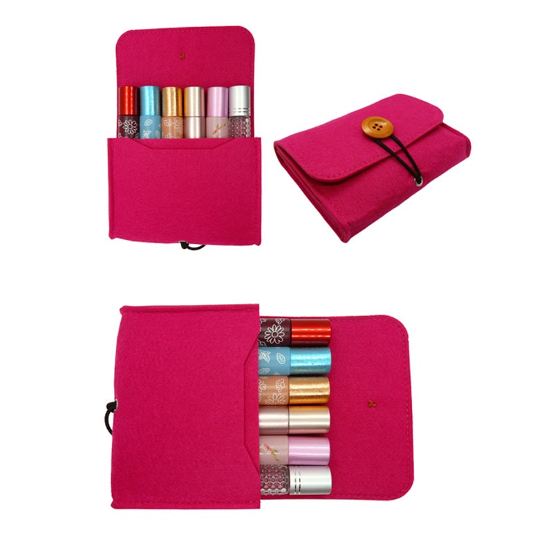OIL POUCH ESSENTIAL OIL ROLLER BOTTLE POUCH / DOMPET BOTOL ROLL ON TRAVEL CASE / Tas penyimpanan bot