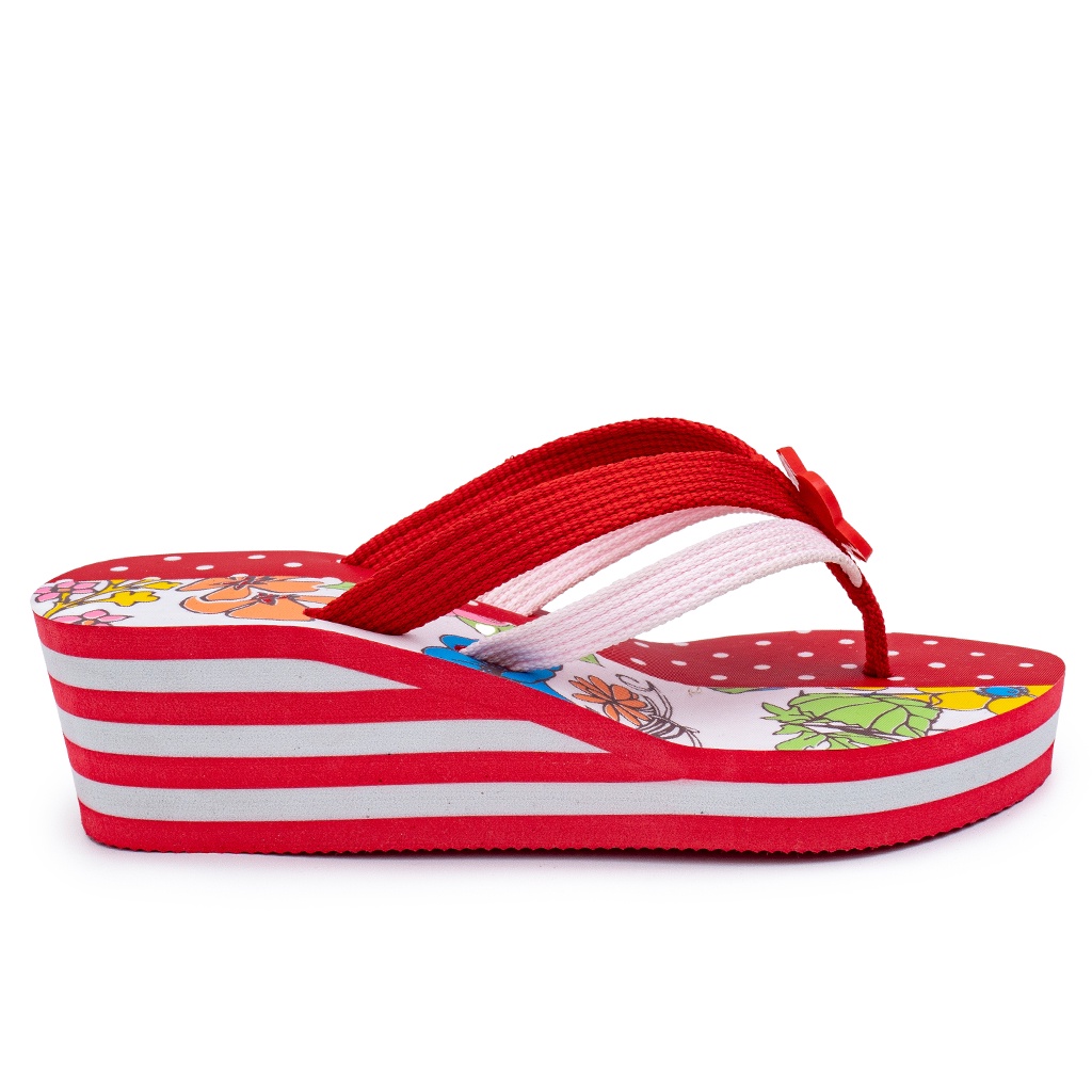 DNOIR Sandal Anak Perempuan TALI4 MERAH