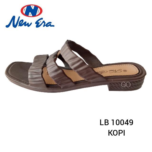 gos NEW ERA LB 10049 Sandal Wanita Kerut Ban 3 Sandal Slop Wanita Karet Sandal Wanita Casual Best Seller