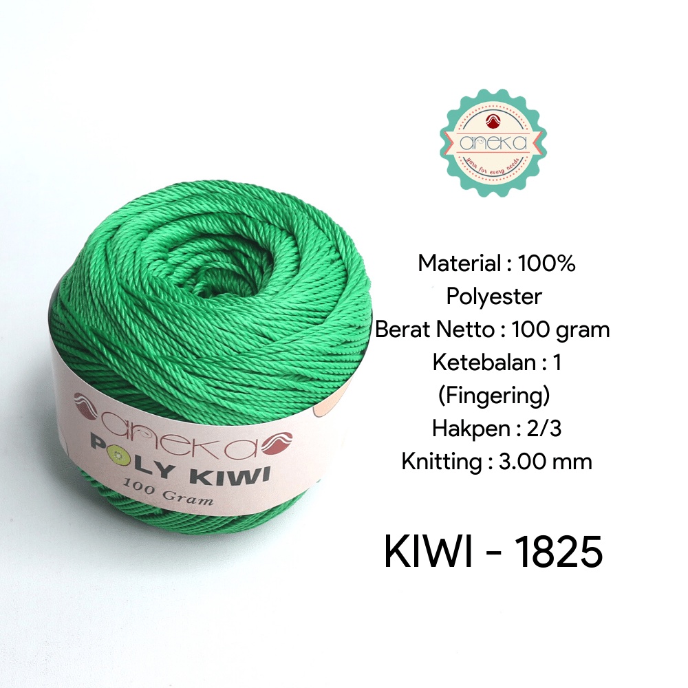 Benang Rajut Poli / Poly Kiwi Yarn - PREMIUM - 1825