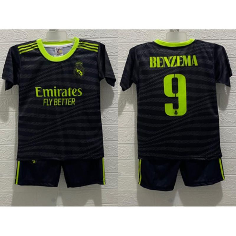 Jersey bola real madrid anak printing usia 4-8 tahun kids