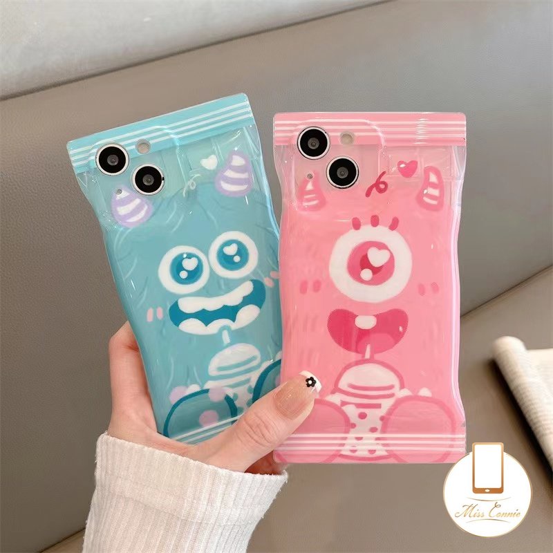 Soft Case Pelindung Motif Kartun Monster Untuk iPhone 7Plus 8Plus XR 11 14 12 13 Pro Max 6 6s 7 8 14 Plus X XS Max SE 2020