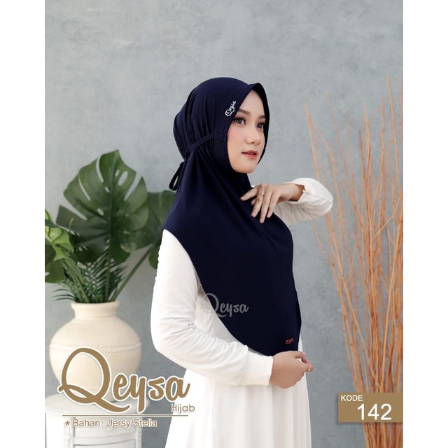 bergo tali hijab simple daily Bergo Qeysa Hijab original