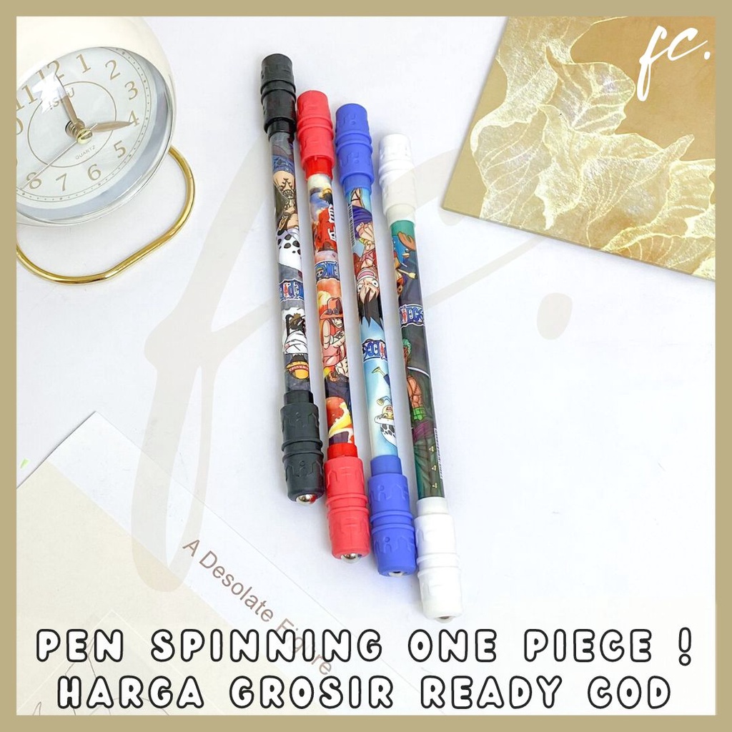 

Pen / Pulpen Gel Putar Magnet Fidget Spinner Spinning Anime Manga Kartun Jepang One Piece Luffy Zoro Sabo Tony Chopper Usopp Portgas Ace Action Figure Koleksi Import Alat Tulis Anak Tinta Hitam Grosir Ready COD