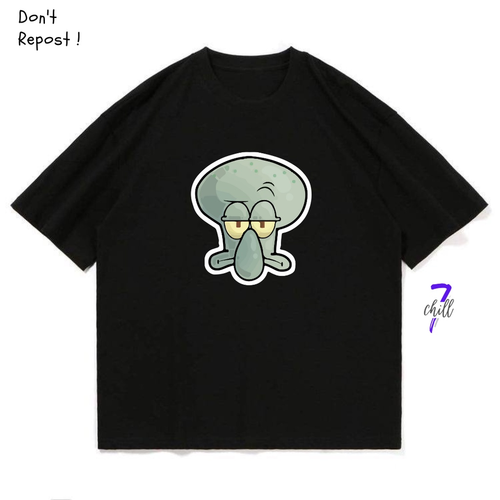 KAOS PRIA SPONGEBOB SQUIDWARD T-SHIRT POLOS DEWASA SHIRT KARTUN LENGAN PENDEK WANITA DISTRO BAJU HIT