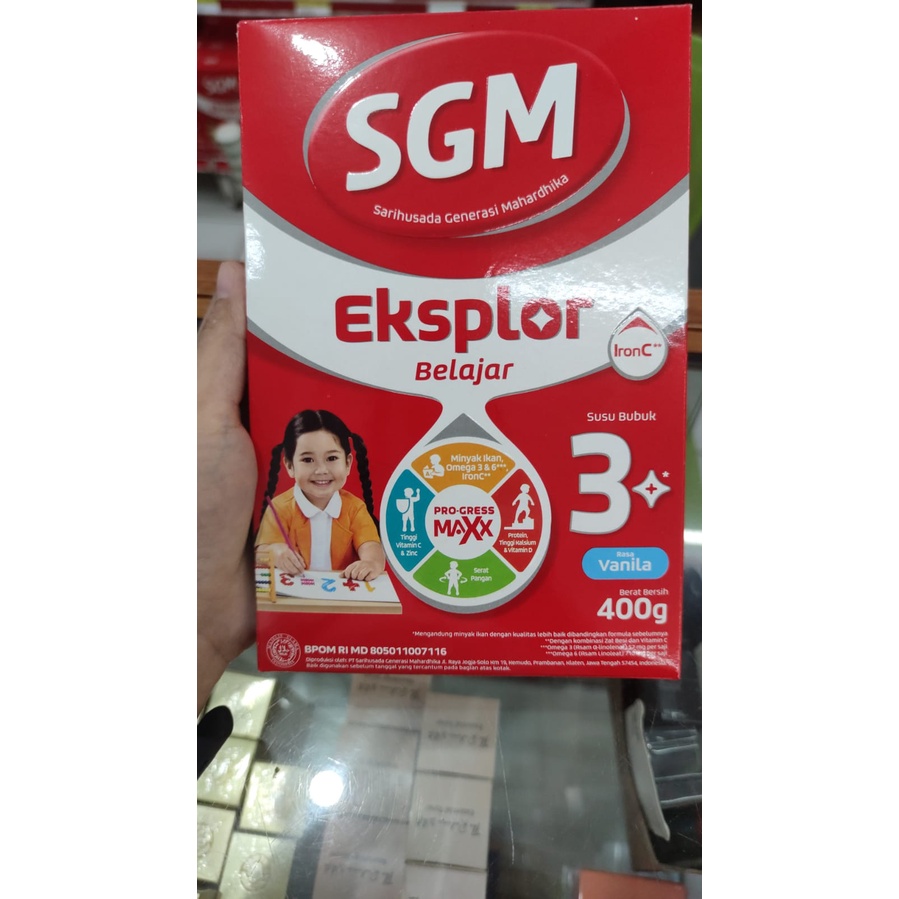 

SGM EKSPLOR 3+ SUSU BUBUK PERUMBUHAN ANAK VANILA / COKELAT 400GR
