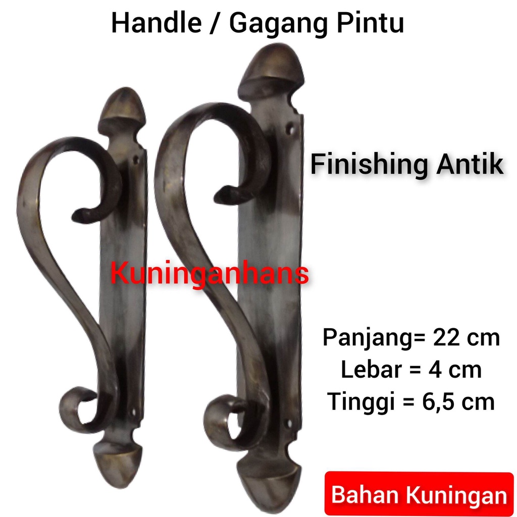handle pintu antik ukir kuningan klasik gagang pintu rumah ukir kuningan