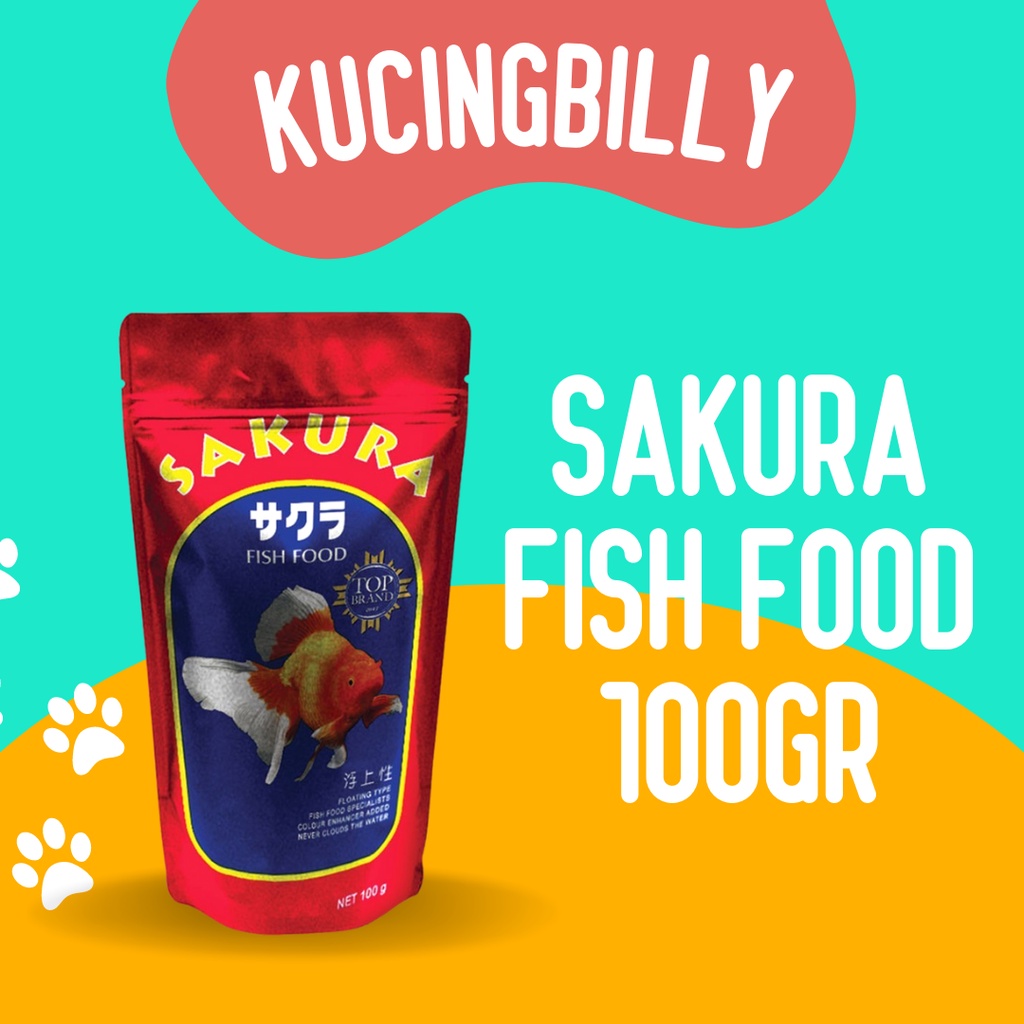 Sakura Fish food 100gr Makanan ikan