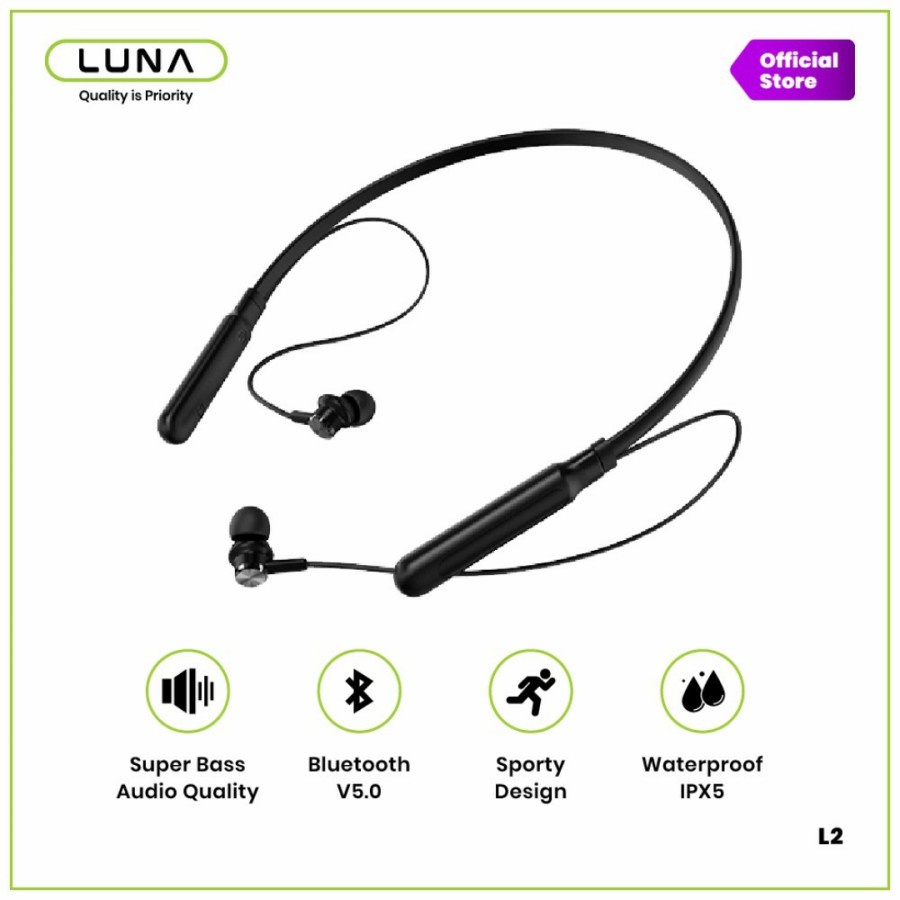 Luna Neckband Sport Wireless Earphone PD-L2 Tarnish