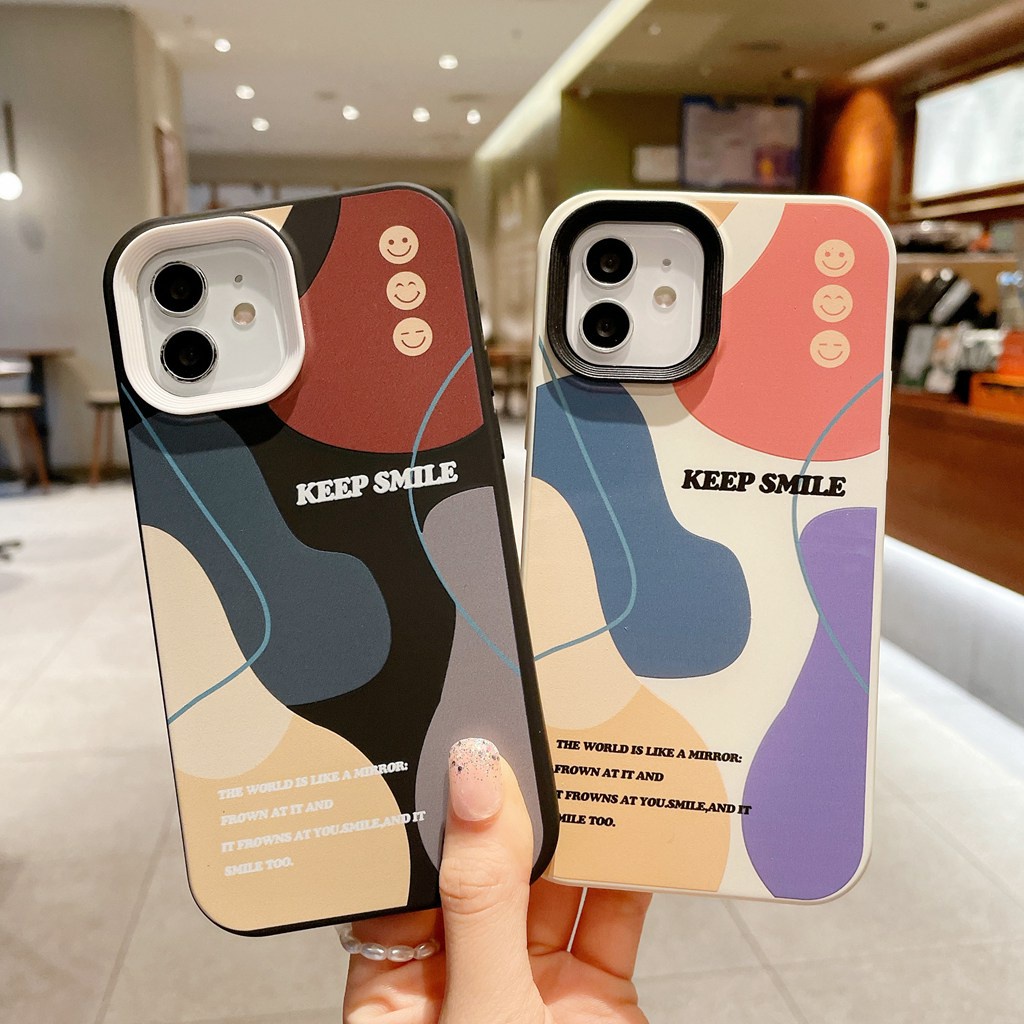 Morandi 3in1 Hard Case Pelindung Lensa Bumper Shockproof Untuk IPhone 6 6s 7 8 + 14 Plus X Xr Xs Max 11 12 13 14 Pro Max 11