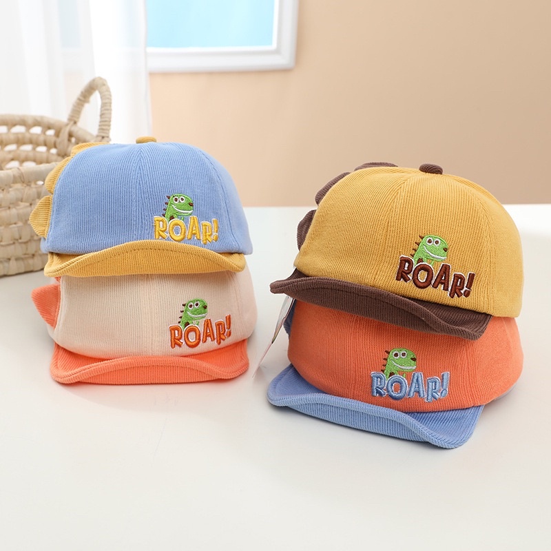 Topi Anak Bayi Balita Import Lembut Model Baby Smiley Croc dan Roar Samping