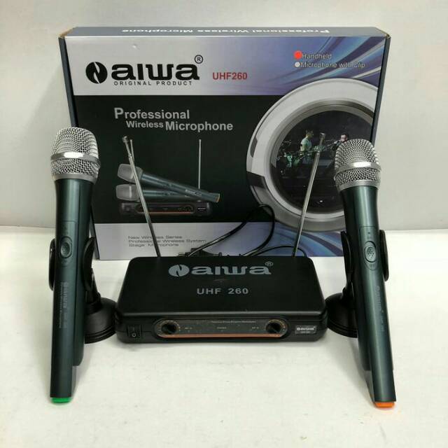Mic Wireless N Aiwa UHF 260 Original