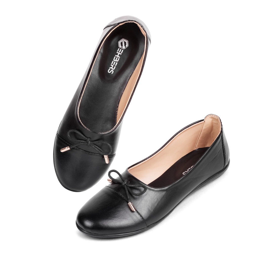 EHBERS Sepatu Flat Wanita Black Original Brand EH 033