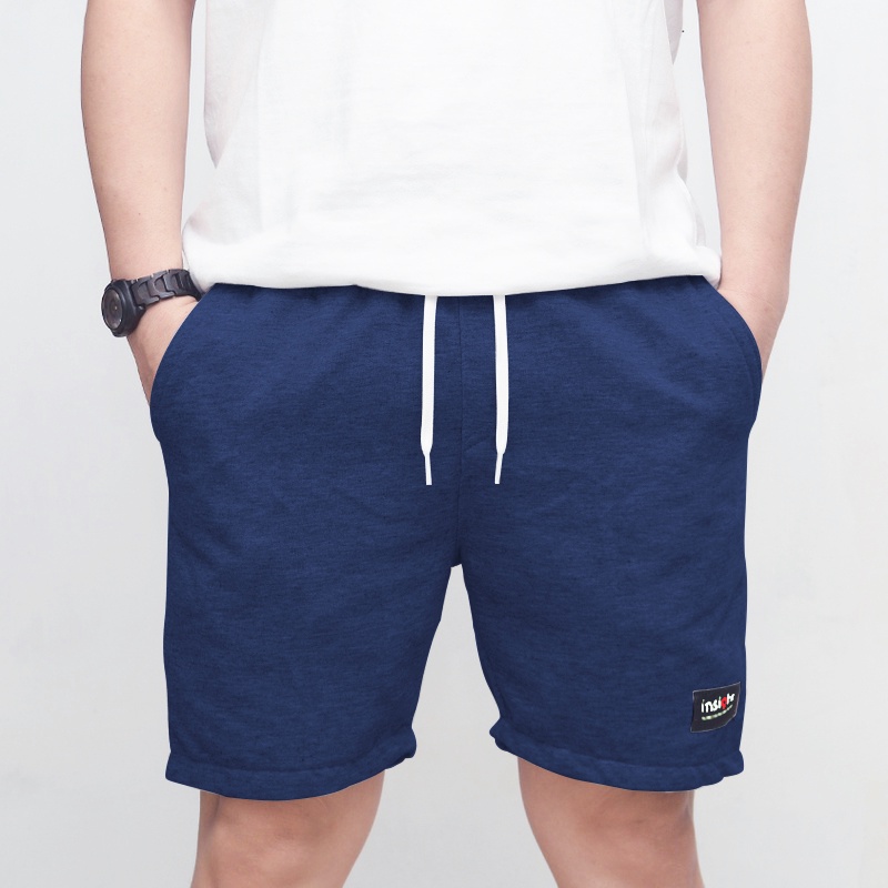 INSIGHTFULLY | Celana Pendek Polos Boardshort  sporty dan kasual span boardshort celana naik gunung  walkshort untuk jalan warna hitam sweatpants tidur