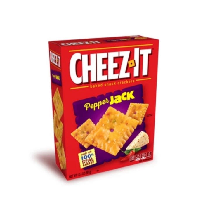 

cheez it snacks crackers pepper Jack cheese Biscuit biskuit 351gr