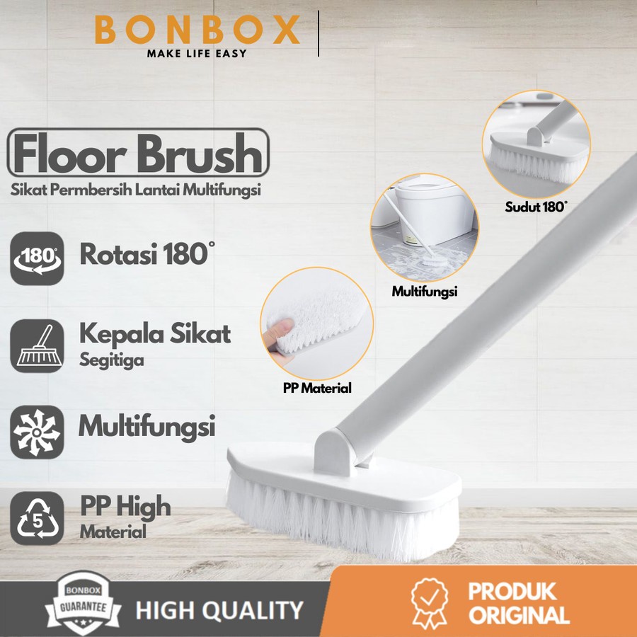 Sikat Lantai Wc Kamar Mandi Toilet Lipat Cleaning Brush - BONBOX BCB30
