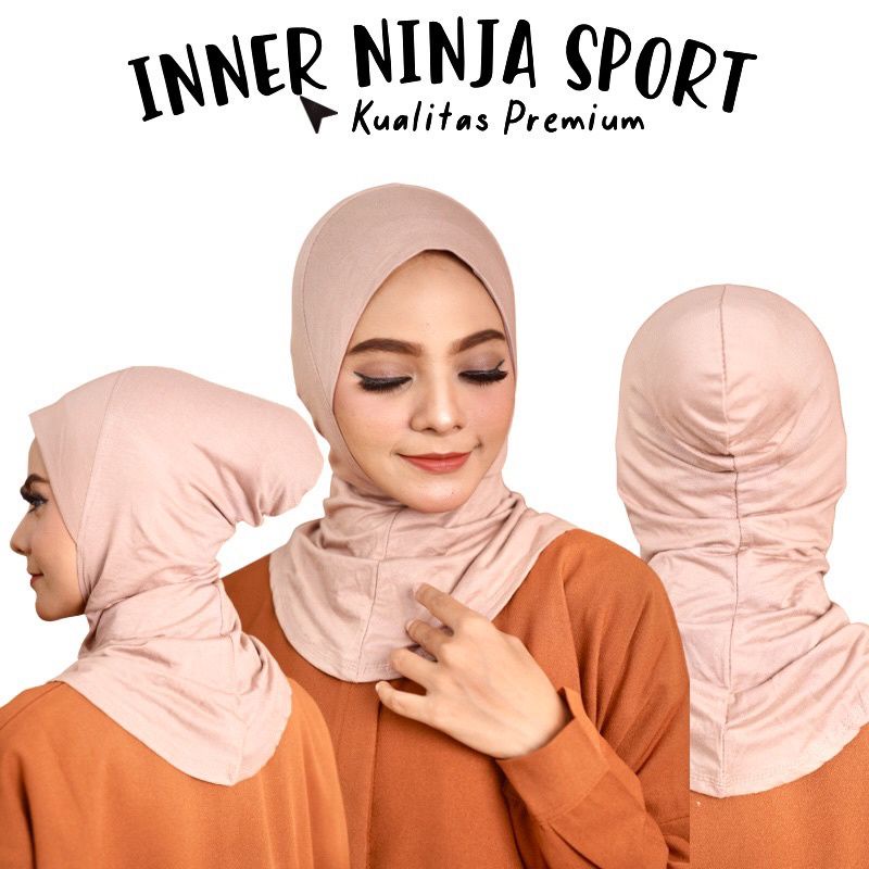 Hijab Ninja Malay penutup Leher premium Ciput Hijab Ninja Anti Budeg Dan Pusing Premium Dalaman Jilb