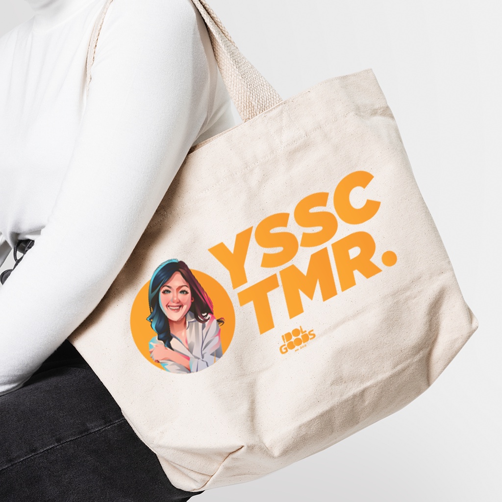 IDOL GOODS TOTE BAG CANVAS PREMIUM COTTON YSSC TMR - BLACK or WHITE - JKT48 - AKB48 - KPOP