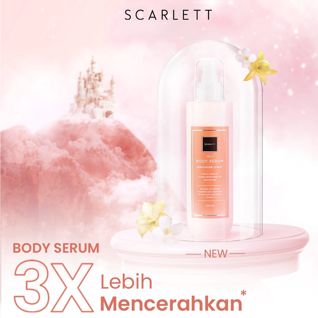 SCARLETT Whitening Body Serum Jolly | Body Serum Charming | Body Serum Happy Scarlet