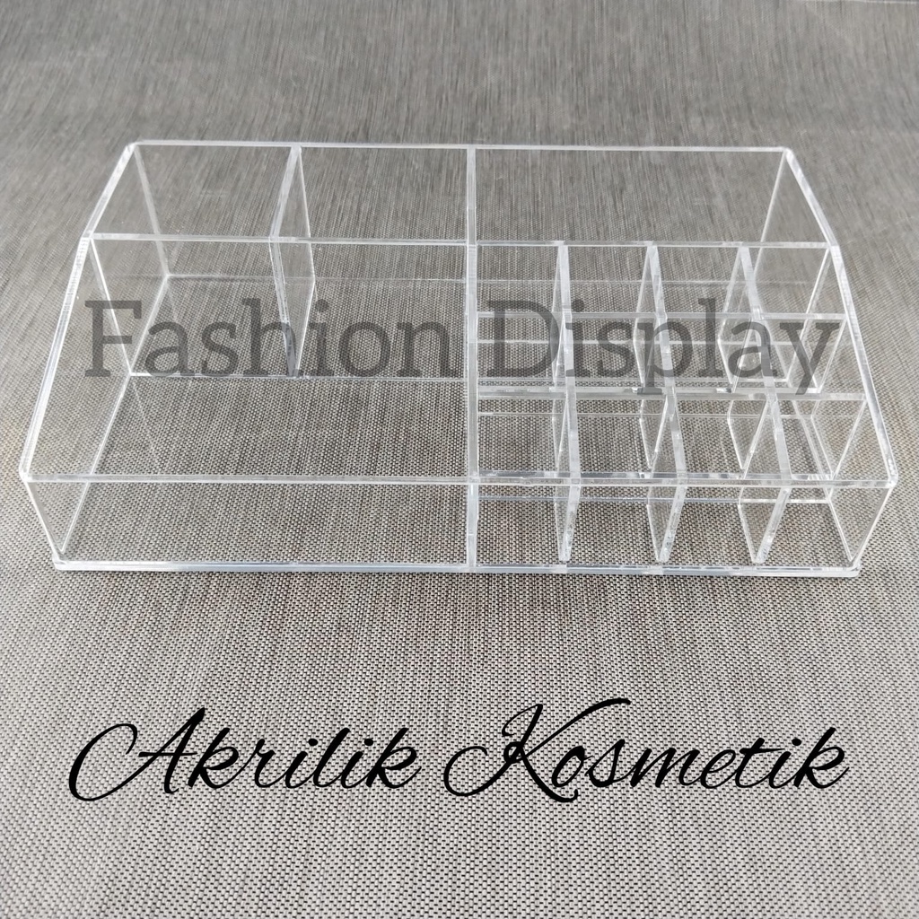 Akrilik lipstik Akrilik Kosmetik Display Kotak Stanmd Pajangan Tempat Kecantikan Kosmetik Multifungsi Akrilik Organizer Make Up 12 Kotak-bh