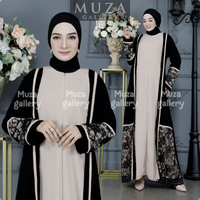 MUZA ABAYA TURKEY KANIA 3 VARIAN WARNA (BUSUI)