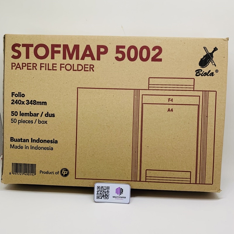 

Stofmap Biola 5002 Ukuran Folio Isi 50 Lembar