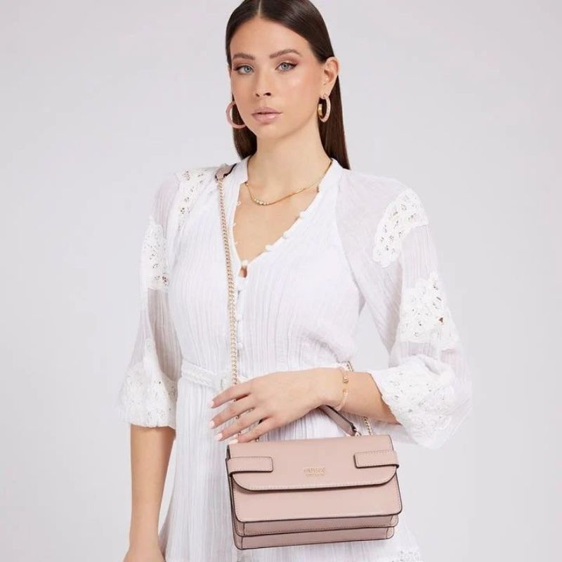 GUESSS Atene Convertible Crossbody Flap Bag