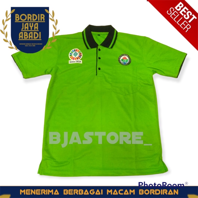 Kaos Polo Kemendes SDGS Desa - Logo Bordir