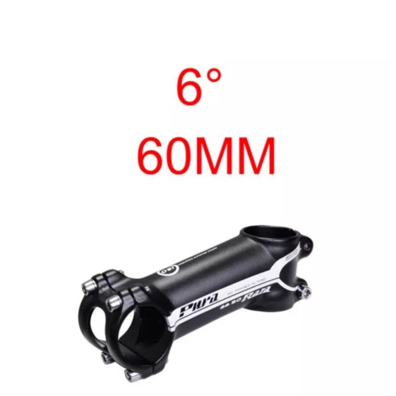 Puraraza Stem Sepeda 31.8mm Panjang 6 cm 6 Derajat Stem Handlebar Sepeda