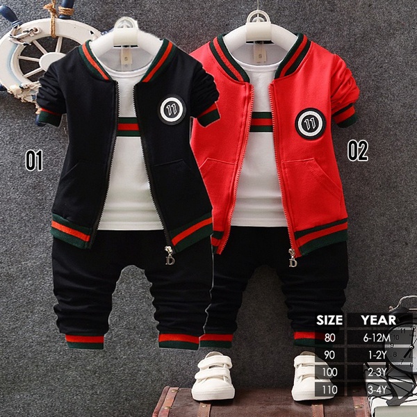 LID7002 - Baju + Jaket + Celana Pendek Cotton Set 3in1