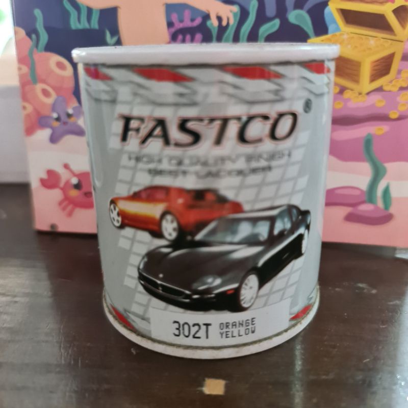 Cat FASTCO Kecil 302T Orange Yellow Cat Duco NC Mobil Motor