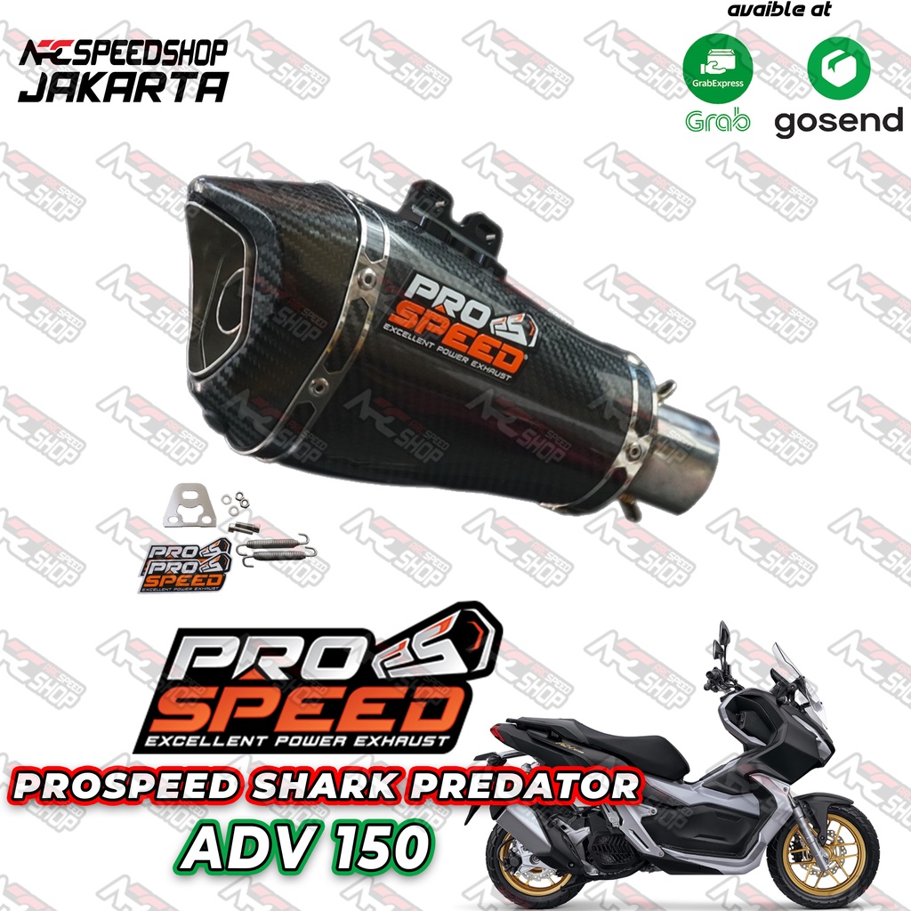 Knalpot Prospeed ADV 150cc Shark Predator Fullsystem