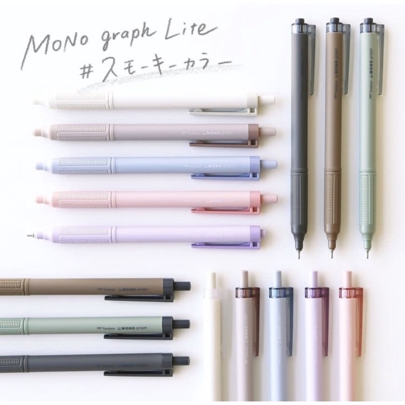 

Tombow Monograph Oil Ballpoint Pen Pastel / 油性ボールペン モノグラフライト 0.5mm / pulpen tinta tombow warna pastel