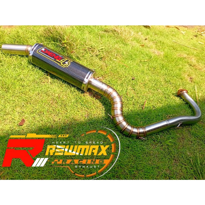daeng 4 inlet 38 karbon knalpot Racing Mio, vario, beat, aerox, NMax, Scoopy dll