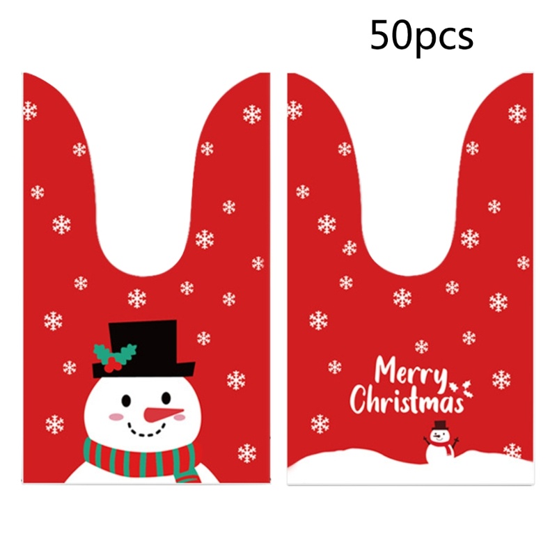 Zzz Kantong Hadiah Motif Kartun Santa Claus / Snowman Untuk Natal