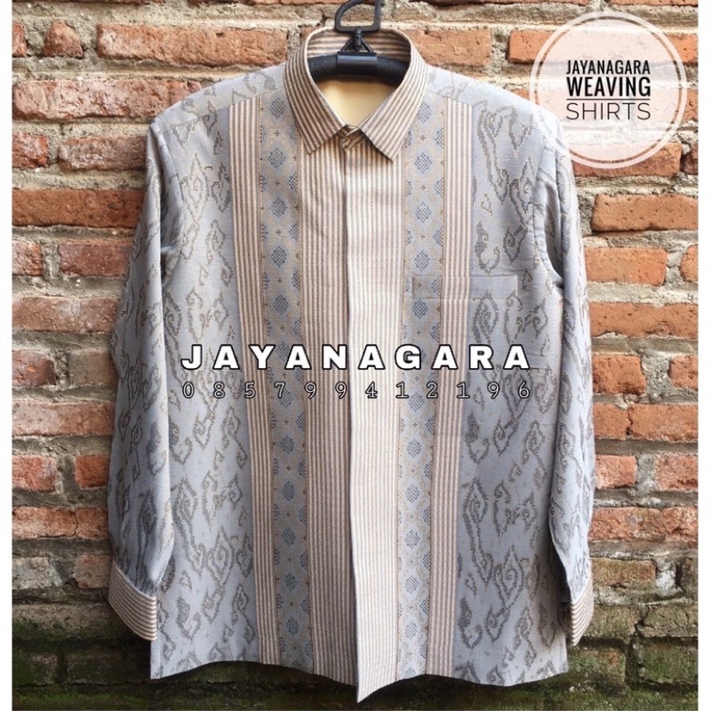 Kemeja Tenun Jayanagara Original Handwoven 001
