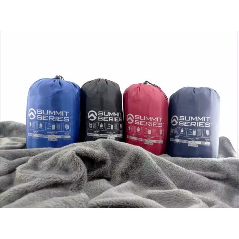 Summit Series Sleeping Bag polar bulu Tebal Kantung Tidur Camping Hiking Outdoor