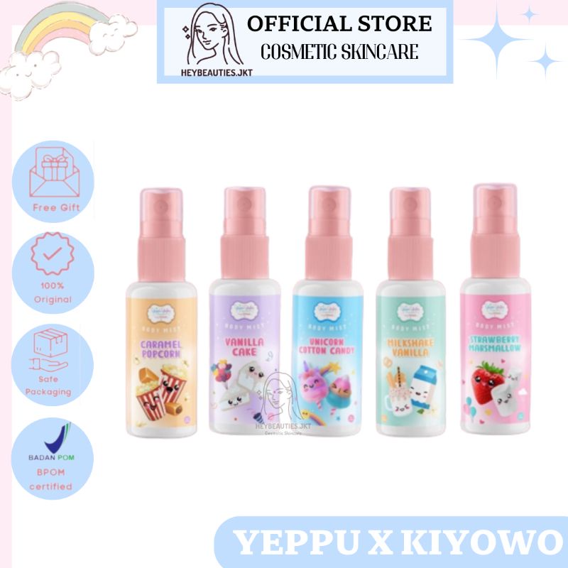 [READY] BODYMIST YEPPU YEPPU X KIYOWO 60ML | BODY MIST YEPPU YEPPU X KIYOWO