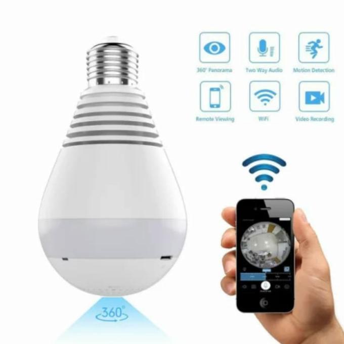 IP Camera CCTV Bohlam V380 / V380Pro Bulb Wifi FULL HD