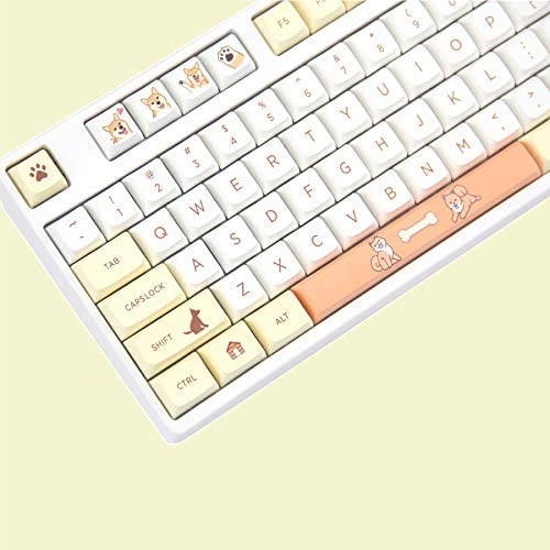 KEYCAPS SHIBA INU XDA PROFILE JAPAN ROOT SUBLIM MECHANICAL KEYBOARD - JAPAN