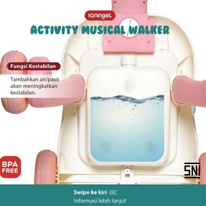 Alat Bantu Jalan Bayi IQ Angel Activity Musical Walker 6+ Bulan