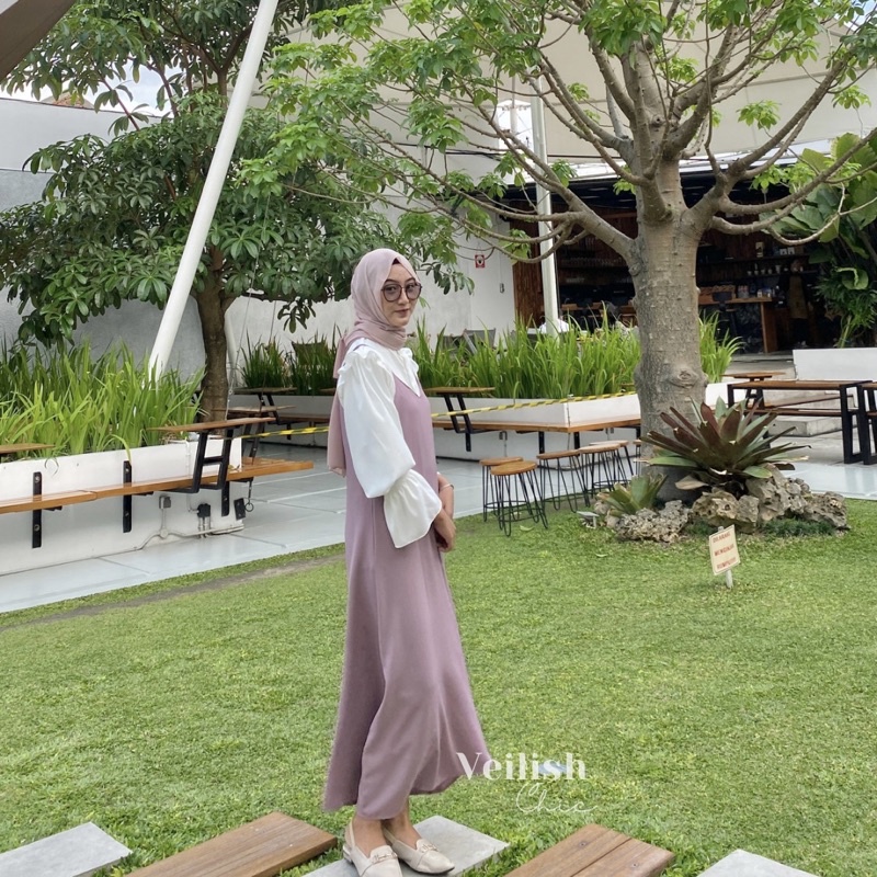 [veilish.chic] CAITLYN dress | overall korea |