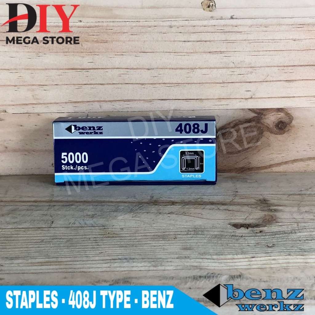 

Isi stapler 408J benz werkz staples tembak angin 5000 pcs isi staples dan Kodenki isi stapler 408J staples tembak angin 5000 pcs for rotan mebel kayu sofa dll 5000pcs 408 j