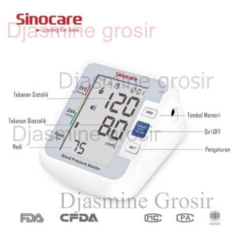 Tensimeter Digital Sinocare BA-801/ Tensi Meter Digital Merk Sinocare BA801 SinoHeart