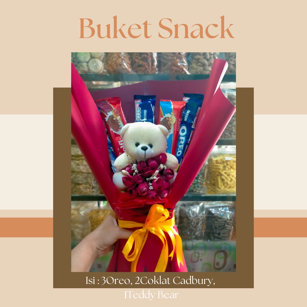 

Buket Snack Coklat Hadiah Ulang Tahun Kado Wisuda