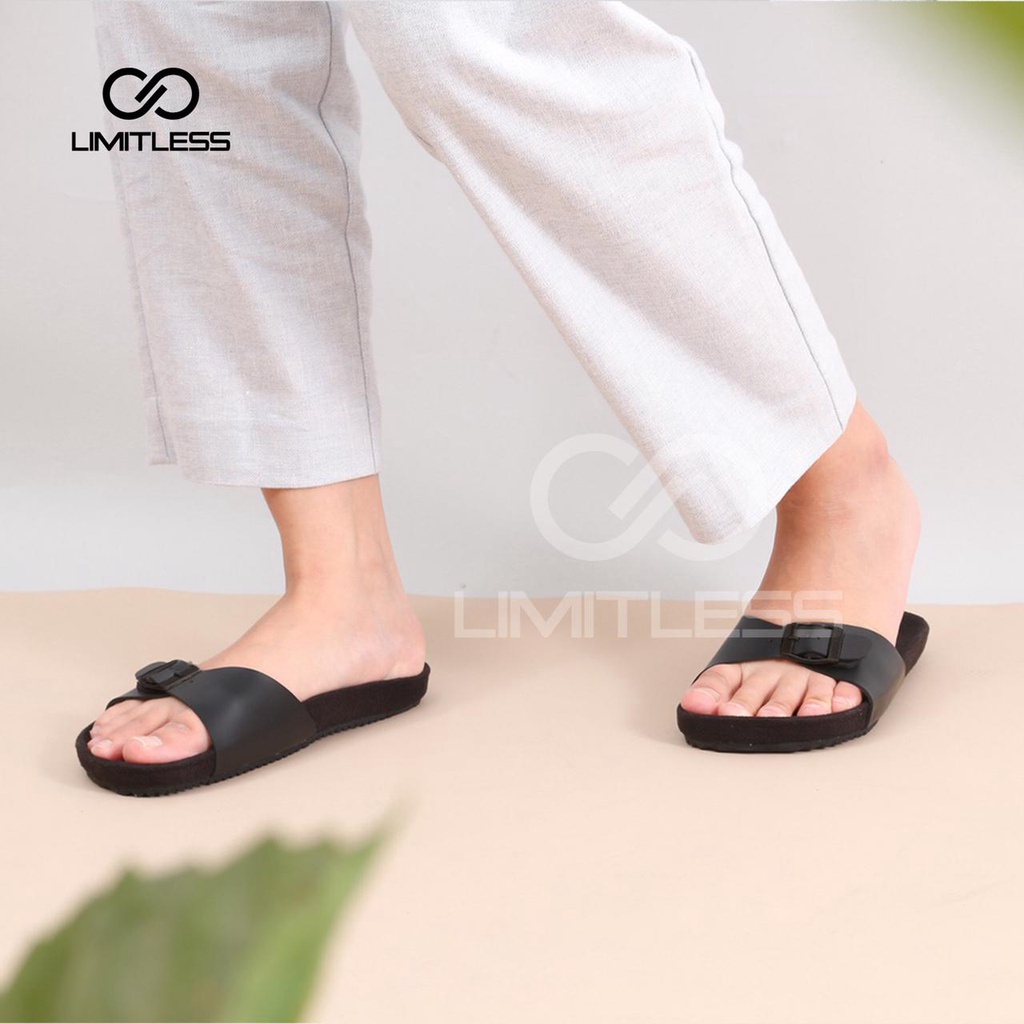 Sandal Slop Wanita Fashion Kekinian Sendal Cewek Briken Terbaru Ringan Sandal Birken Wanita Slip On Rumahan