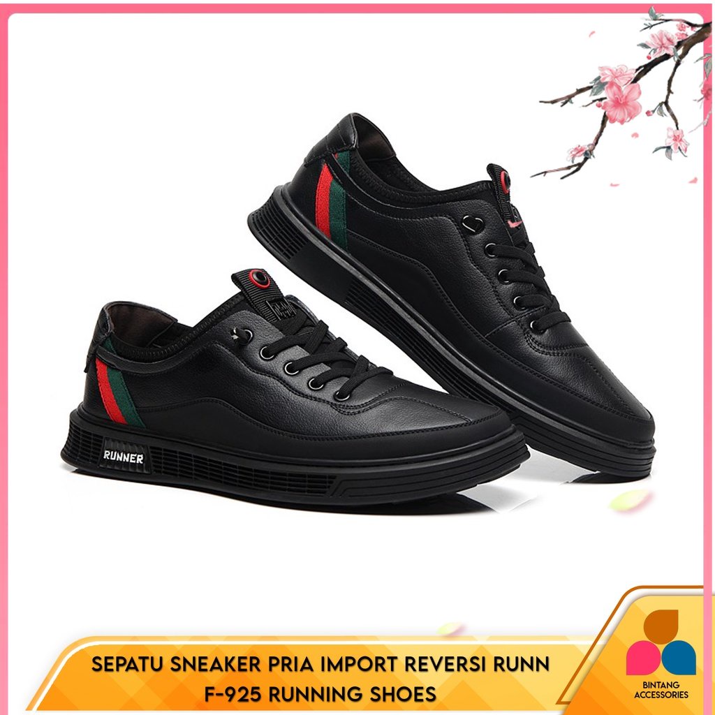 HOT PROMO // [ 100% IMPORT ] Sepatu Sneaker REVERSI RUNN F-925 Running Shoes Running Sneakers Olahra